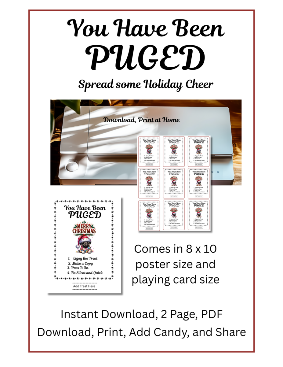 Puged You Have Been Puged Poster and Card Set - out standing in the field